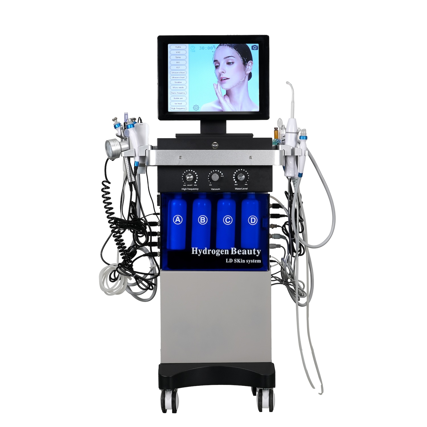 Hydra Dermabrasion Aqua Peel Machine - 14in1マルチダーマブレーションフェイシャルデバイス スキンアクアピール ハイドラビューティースキンシステム バブルマシン ABSフェイシャルマネジメント
