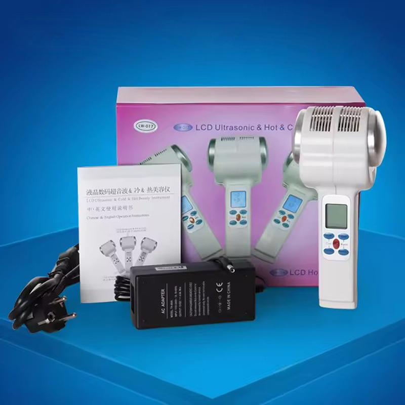 Cold Warm Hammer Facial Machine - 携帯式3in1ホット＆コールド超音波ハンマー式フェイスリフティングマッサージャー。超音波による肌の若返り、引き締め、顔と体の美容効果を実現するデバイス。