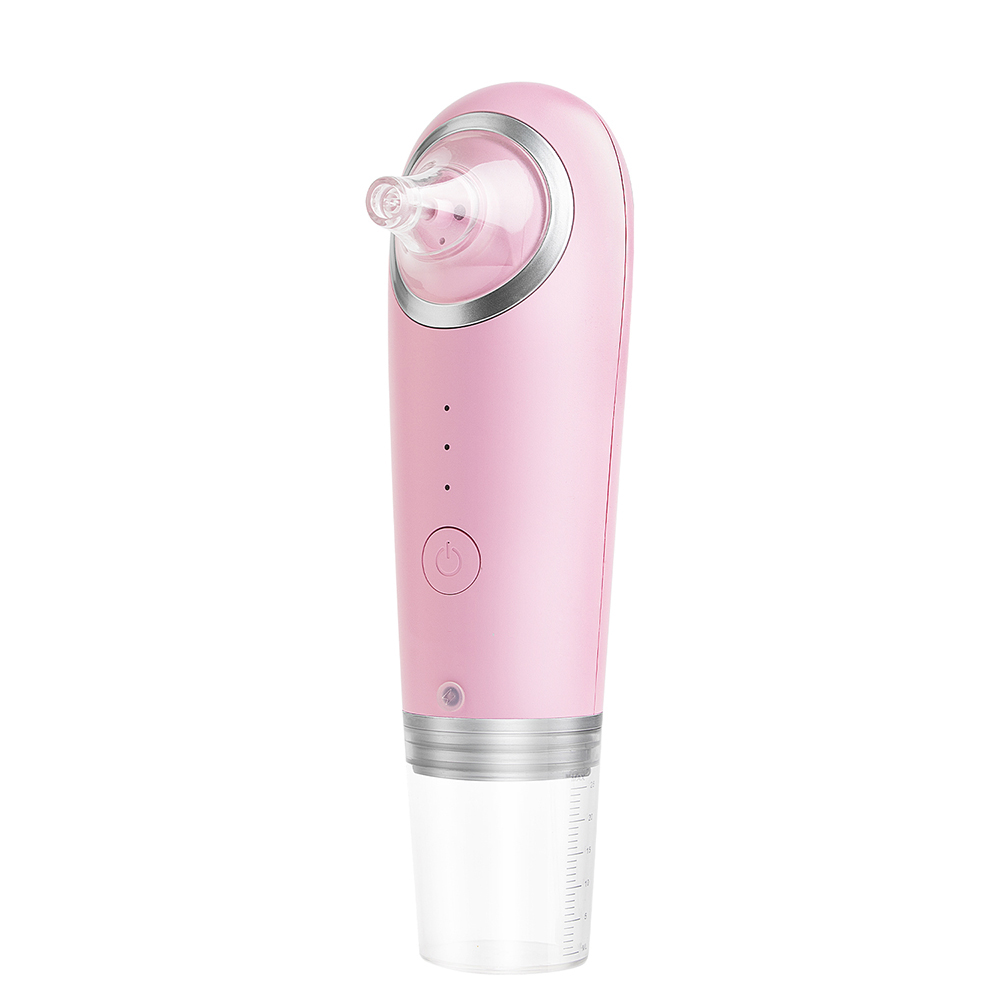 Blackhead Remover Vacuum Suction - ピンクの電動マイクロバブル黒ずみ除去真空ハンドヘルドフェイシャルポアクリーニングツール（3段階の吸引レベル付き）
