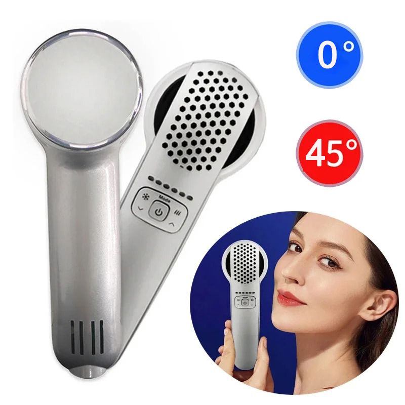 Cold Warm Hammer Facial Machine - ホットコールドハンマーホームフェイシャルマッサージャー、リードインデバイス、スキンリフティング、引き締め、若返り、アンチエイジング保湿、美容マシン