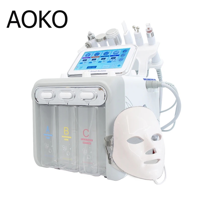 Hydro Facial Machine 7 In 1 - AOKO 6/7 in 1 デルマブレーションピールスパフェイシャルマシン 肌再生