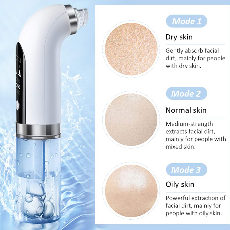 Blackhead Remover Vacuum Suction - 毛穴を清掃し、ニキビを除去できる、真空吸引機能付きの携帯型毛穴クリーナー。