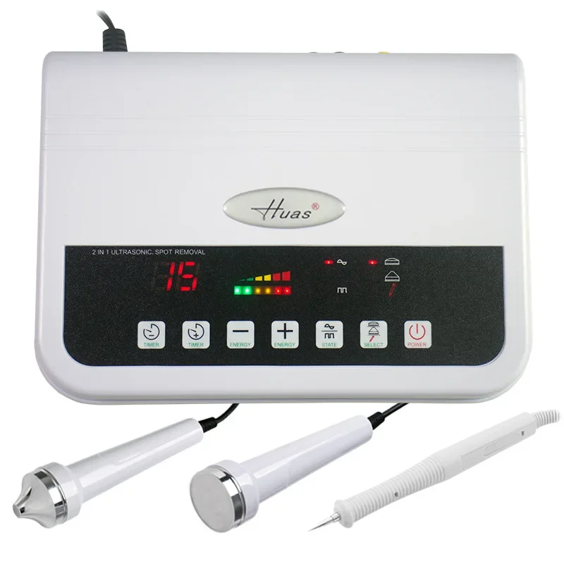 Diamond Microdermabrasion Machine 3 In 1 - 高周波3in1超音波フェイシャルマッサージャーHUAS H3234引き締めアンチエイジングしわ除去美容サロンスキンケアマシン