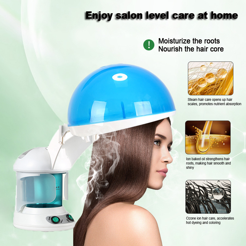Facial Steamer Nano Ionic Hot Mist - 家庭用電気イオンスパナノホットミストスプレースチーマー美容サロンネブライザー2in1ヘアフェイスフェイシャルケアスチーミングマシン