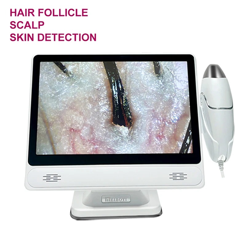 Skin Moisture Analyzer Digital Detector - 2025年 HDデジタルスキンアナライザー プロ仕様 頭皮カメラ 毛包検出器 油分水分テスト機器