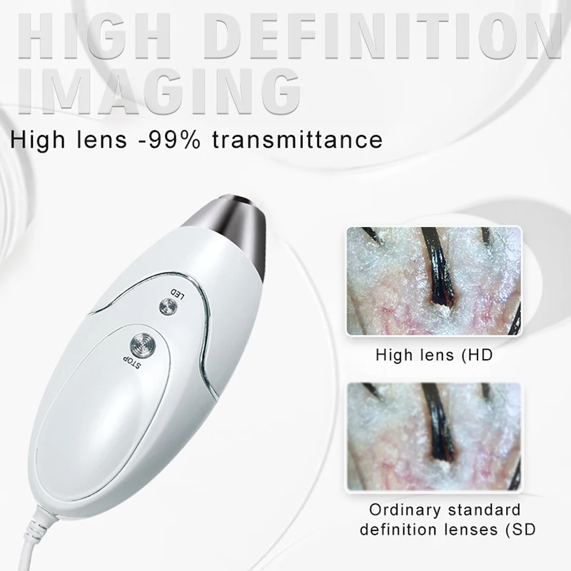 10インチHDディスプレイ搭載プロ仕様毛包検出器頭皮診断機皮 - Skin Moisture Analyzer Digital Detector のレビューと価格