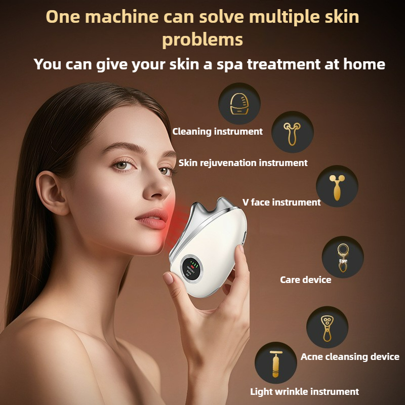 ポータブル電動刮痧器 マイクロカレント美顔器 ビアンシスクレ - Microcurrent Face Massager Gua Sha のレビューと価格