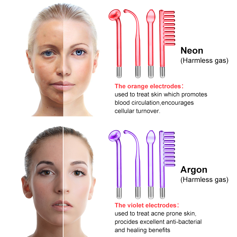 高周波フェイシャルマシン,ヘアケア,アンチエイジングセラピー - High Frequency Wand Facial Machine Neon のレビューと価格