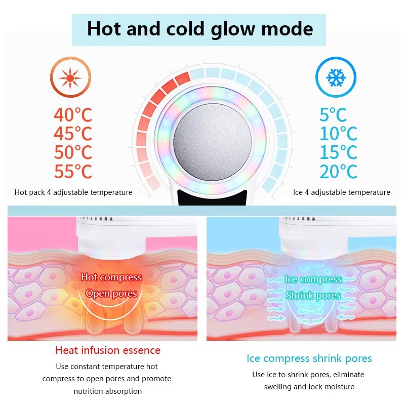ホットコールドハンマークライオセラピーフェイスケアデバイスブ - Cold Warm Hammer Facial Machine のレビューと価格