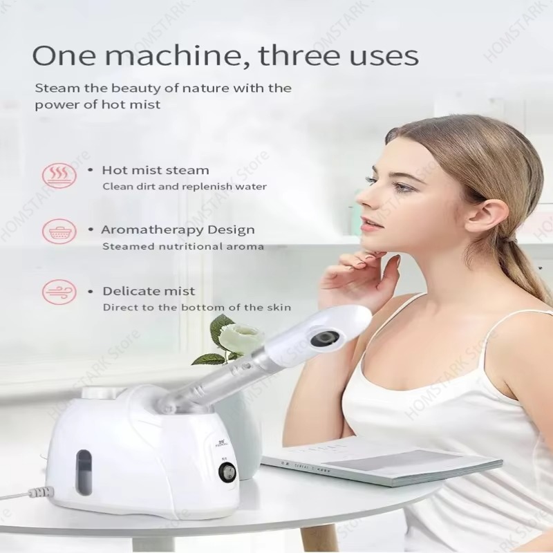 ナノイオン式フェイシャルスチーマー、温冷ミストスプレー、アロ - Facial Steamer Nano Ionic Hot Mist のレビューと価格