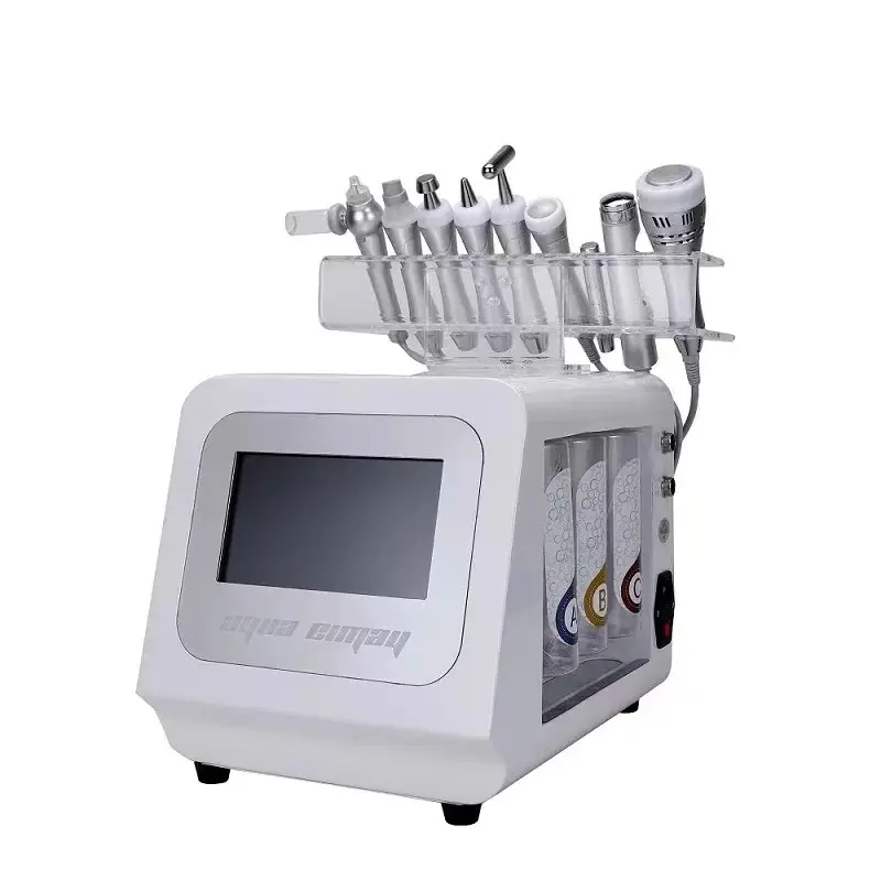 ポータブル9in1ハイドラ酸素ダーマブレーションフェイシャル - Hydra Dermabrasion Aqua Peel Machine のレビューと価格