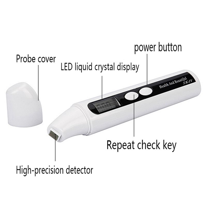 A005-3X ポータブルデジタルモニター検出器 肌センサー - Skin Moisture Analyzer Digital Detector のレビューと価格