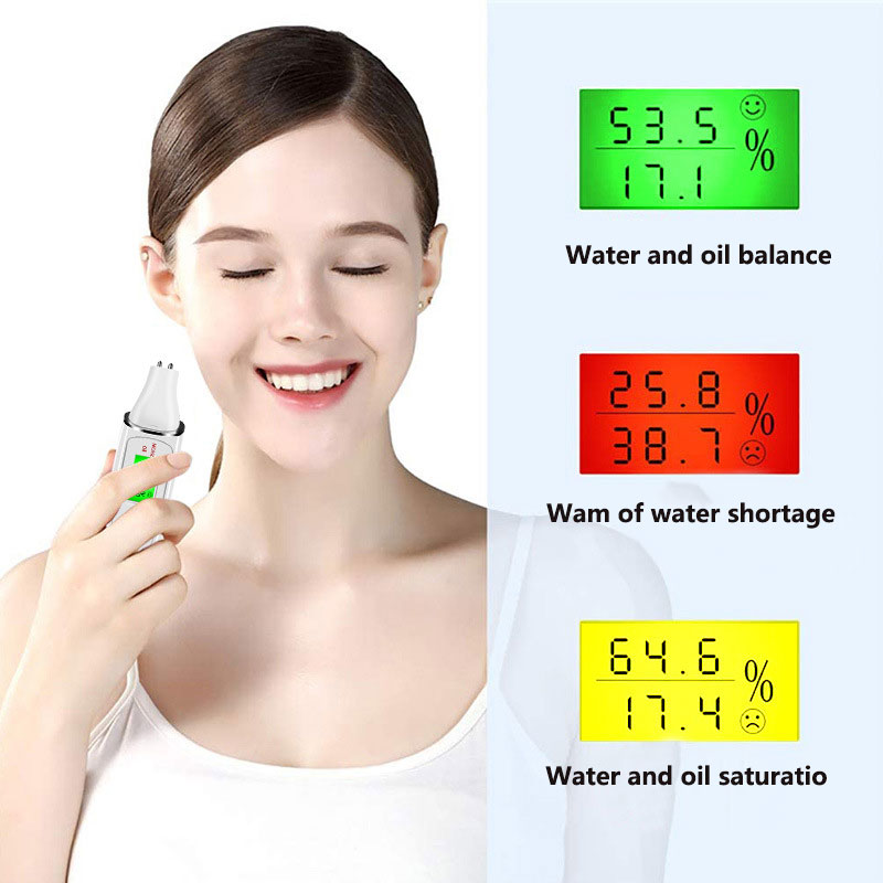 皮膚センサーアナライザー皮膚油水分テスター機 LCD 精密検 - Skin Moisture Analyzer Digital Detector のレビューと価格