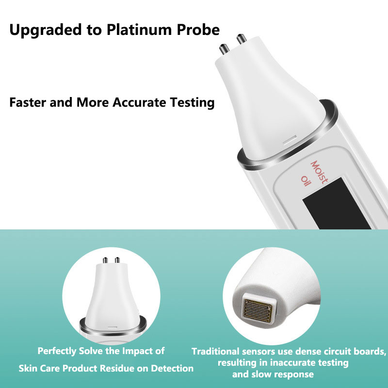 皮膚センサーアナライザー皮膚油水分テスター機 LCD 精密検 - Skin Moisture Analyzer Digital Detector のレビューと価格