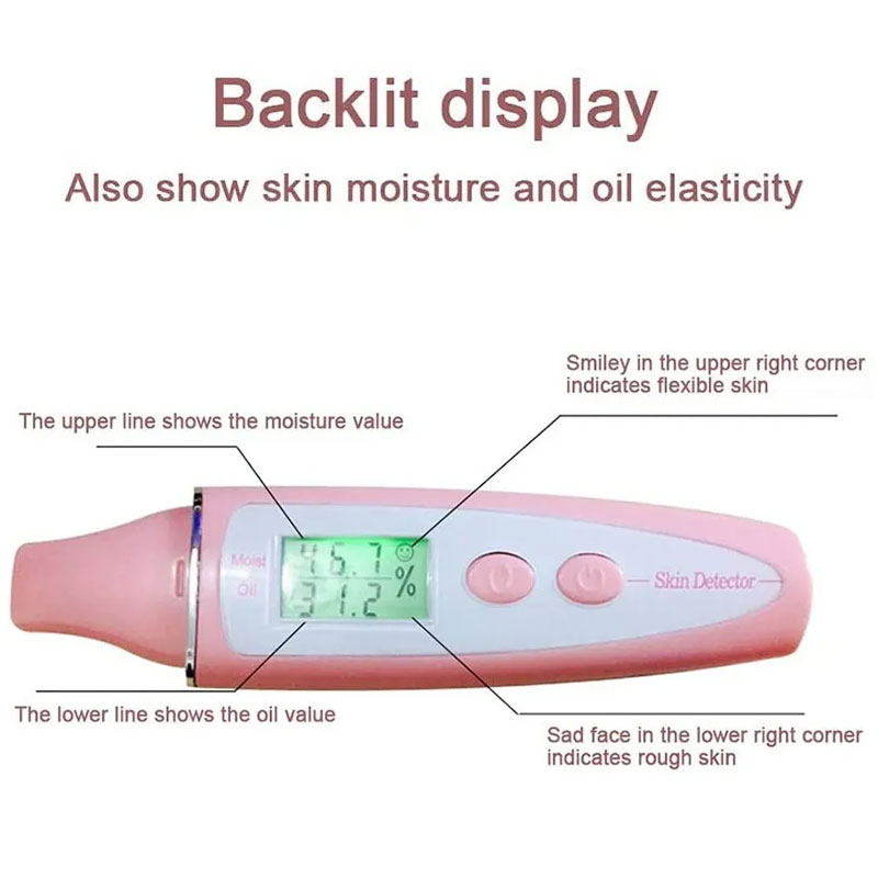 皮膚センサーアナライザー皮膚油水分テスター機 LCD 精密検 - Skin Moisture Analyzer Digital Detector のレビューと価格