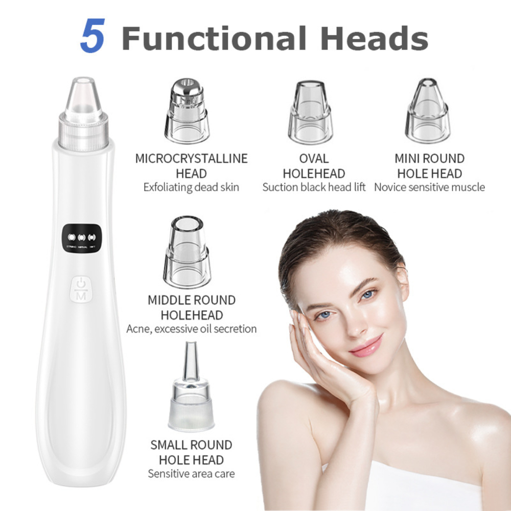 電気黒ずみ除去器 3 吸引モードフェイスクレンジング美容機毛 - Blackhead Remover Vacuum Suction のレビューと価格