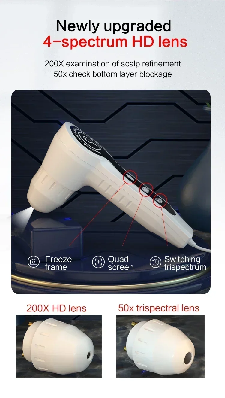 2025年 HDデジタルスキンアナライザー プロ仕様 頭皮カ - Skin Moisture Analyzer Digital Detector のレビューと価格
