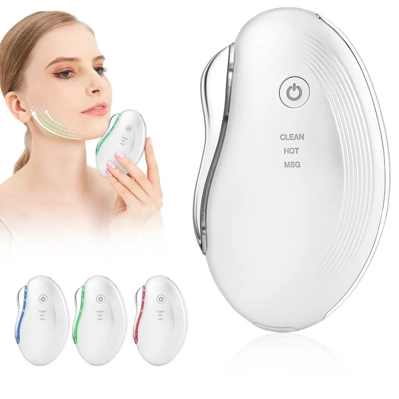LEDマイクロカレント美顔器 グアシャデバイス ネック＆ボデ - Microcurrent Face Massager Gua Sha のレビューと価格