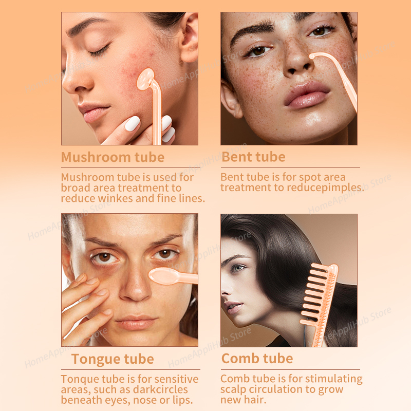 ダルソンバル ポータブル高周波美顔器 スキンセラピー 4つの - High Frequency Wand Facial Machine Neon のレビューと価格