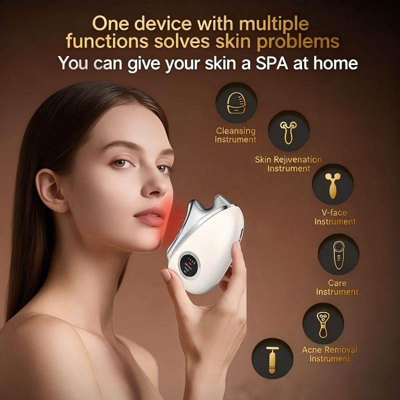 アップグレードされたフェイシャル＆ボディマッサージ器 電動グ - Microcurrent Face Massager Gua Sha のレビューと価格