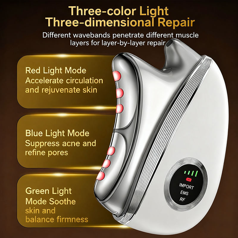 アップグレードされたフェイシャル＆ボディマッサージ器 電動グ - Microcurrent Face Massager Gua Sha のレビューと価格