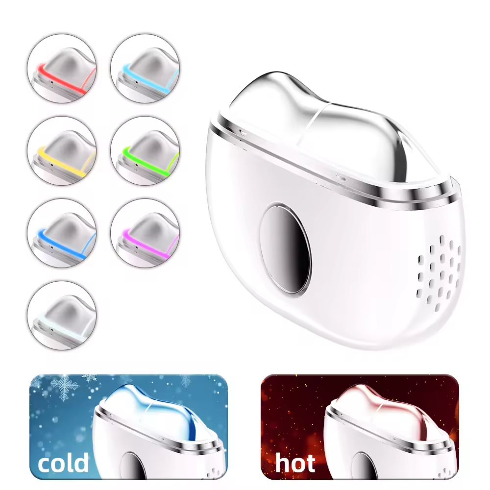 7色のLEDライト付き電気式グアシャフェイシャルツール。微弱 - Microcurrent Face Massager Gua Sha のレビューと価格