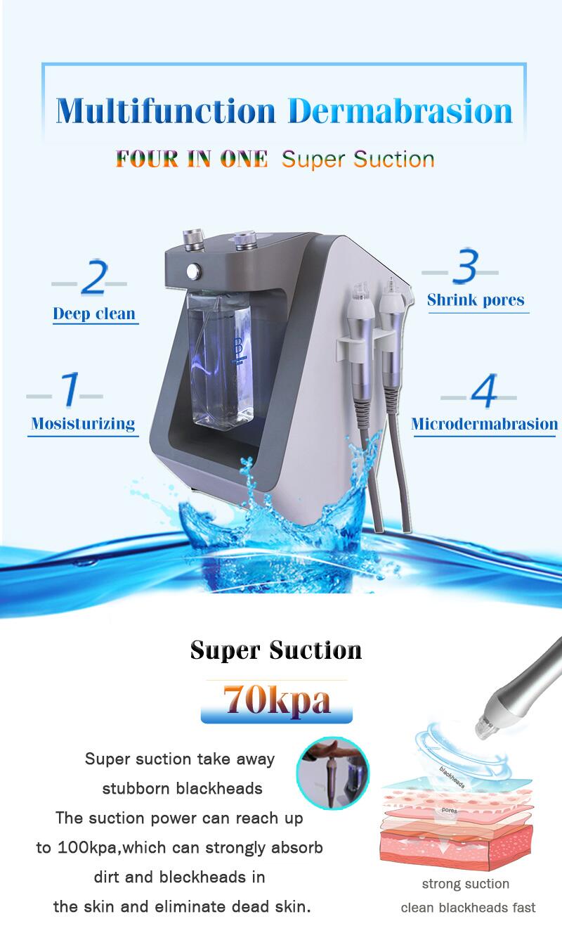 ハイドラ4in1アクアピーリングスキンハイドロダーマブレーシ - Hydra Dermabrasion Aqua Peel Machine のレビューと価格