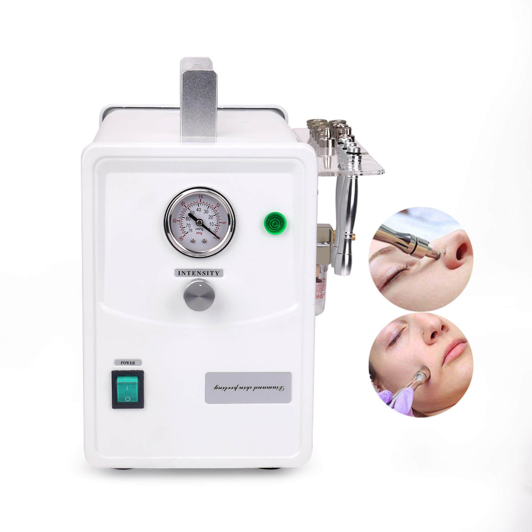 ポータブルスキンマイクロダーマブレーションマシン 3 in  - Diamond Microdermabrasion Machine 3 In 1 のレビューと価格