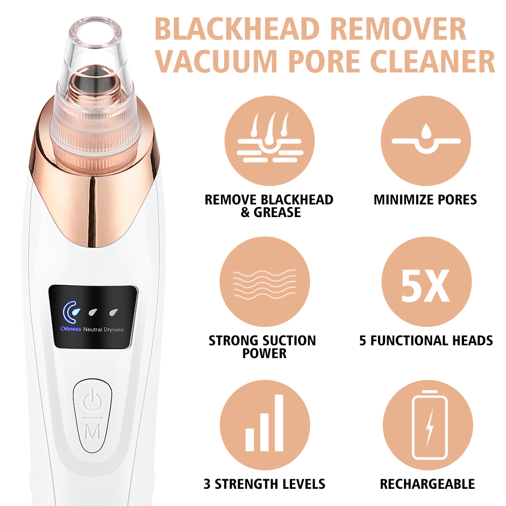 真空吸引にきび除去にきび針セット顔の毛穴クリーナー黒点にきび - Blackhead Remover Vacuum Suction のレビューと価格