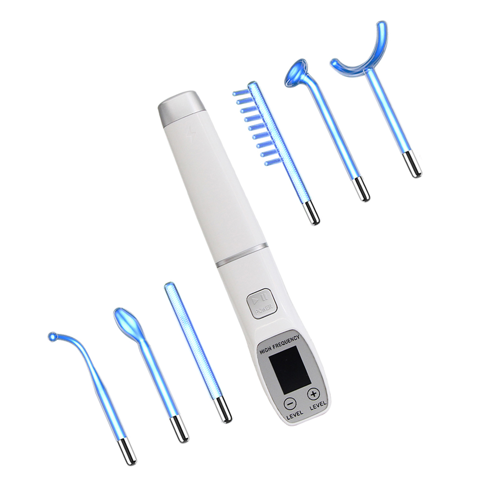 青い高周波フェイシャルマシン,スクリーンディスプレイ,電気療 - High Frequency Wand Facial Machine Neon のレビューと価格