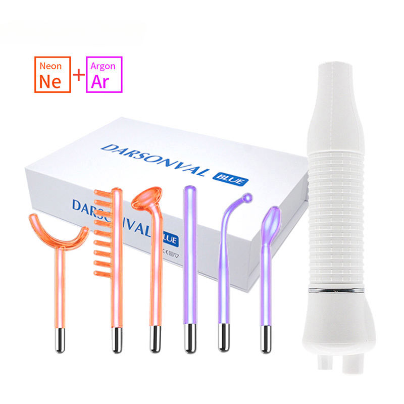 Darsonval ポータブル高周波美顔器スキンセラピー 6 - High Frequency Wand Facial Machine Neon のレビューと価格