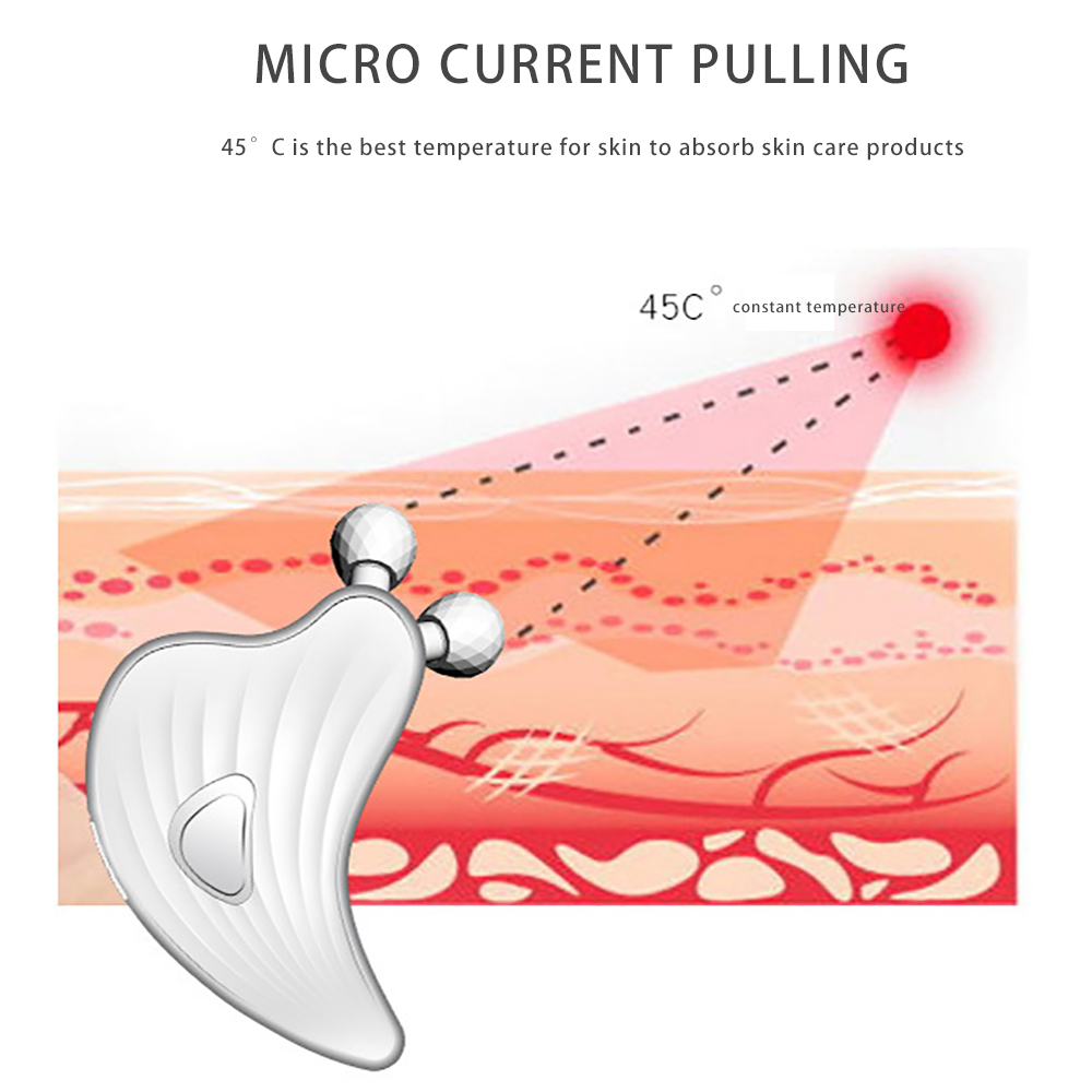 マイクロカレント電動フェイシャルマッサージャー、フェイス用ガ - Microcurrent Face Massager Gua Sha のレビューと価格