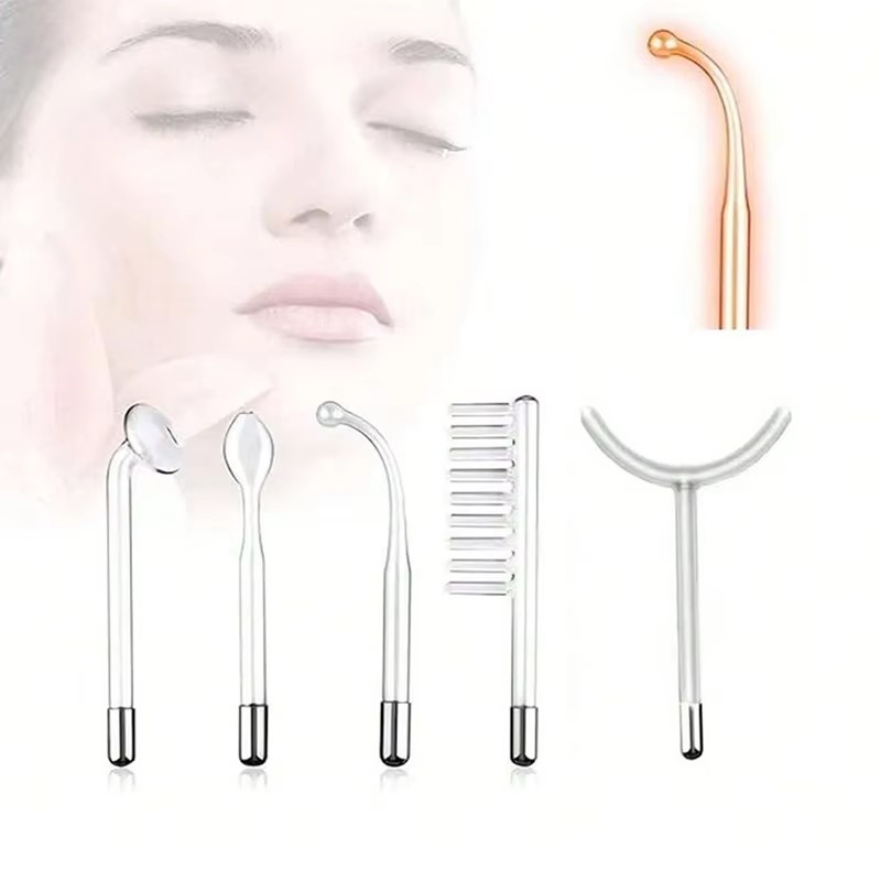 5in1高周波フェイシャル美容器、携帯式スキンケアマシン、ネ - High Frequency Wand Facial Machine Neon のレビューと価格