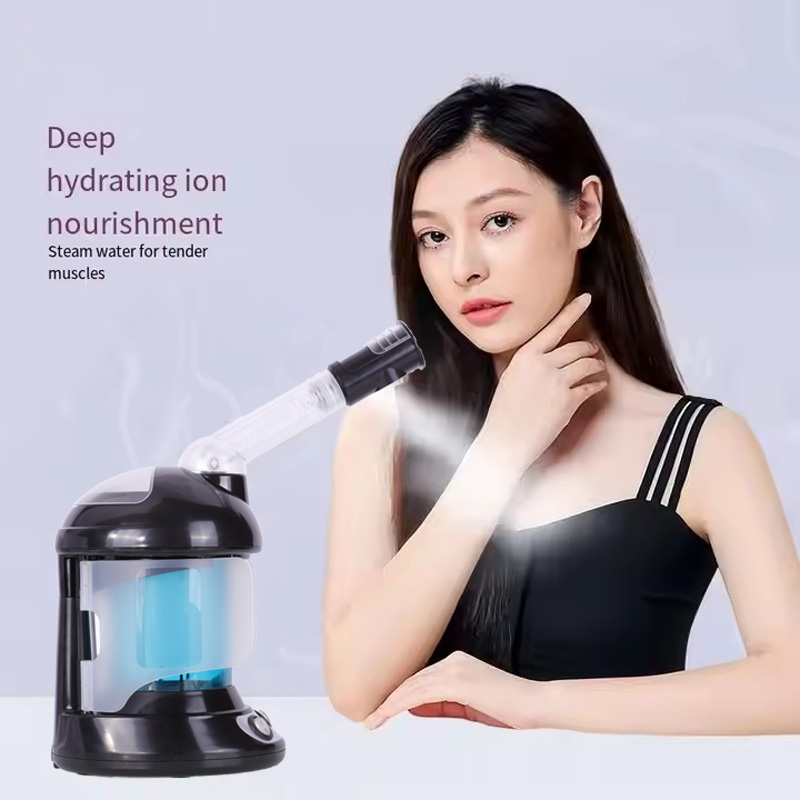 プロフェッショナルフェイシャルスチームオゾン蒸気スキンケアフ - Facial Steamer Nano Ionic Hot Mist のレビューと価格