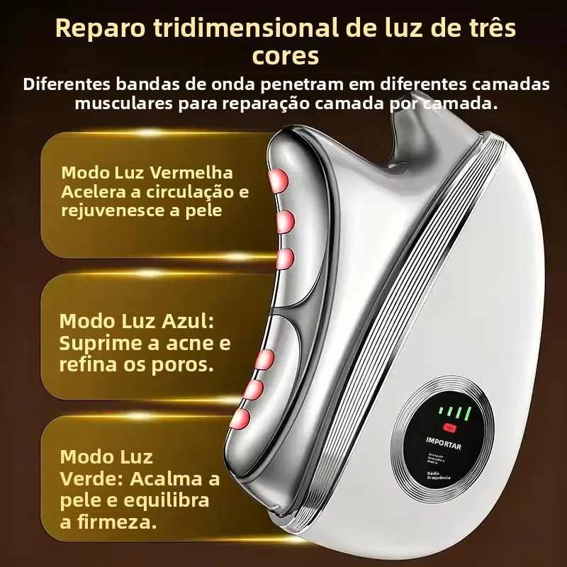 携帯用電気式グアシャ器。微電流によるフェイスマッサージで、肌 - Microcurrent Face Massager Gua Sha のレビューと価格