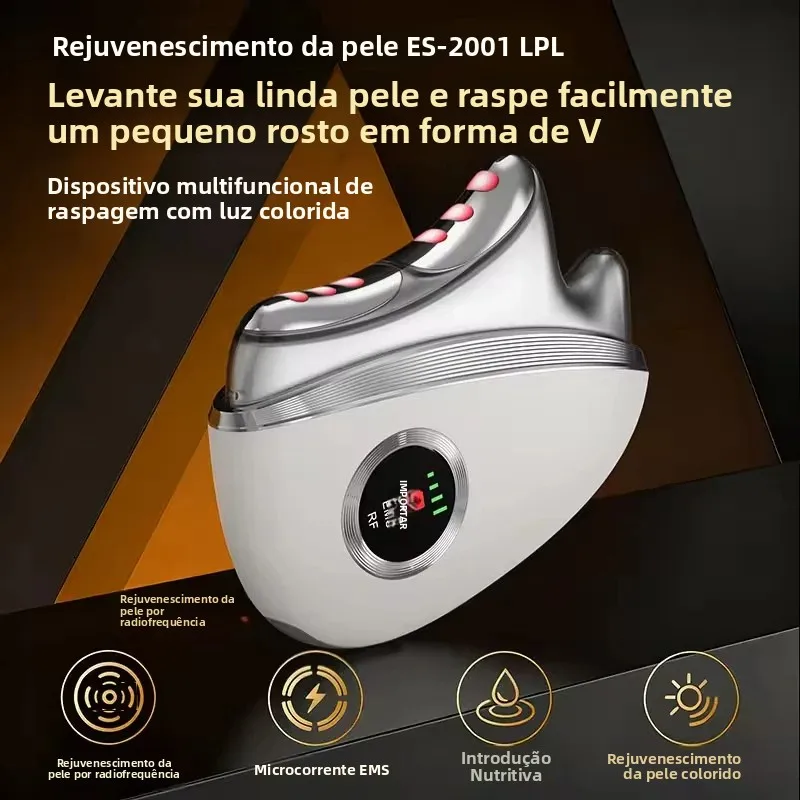 携帯用電気式グアシャ器。微電流によるフェイスマッサージで、肌 - Microcurrent Face Massager Gua Sha のレビューと価格
