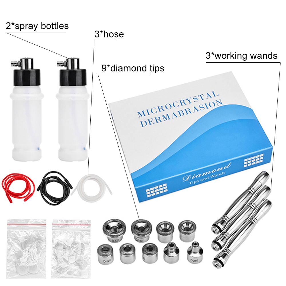 プロ仕様3in1ダイヤモンドマイクロダーマブレーションマシン - Diamond Microdermabrasion Machine 3 In 1 のレビューと価格