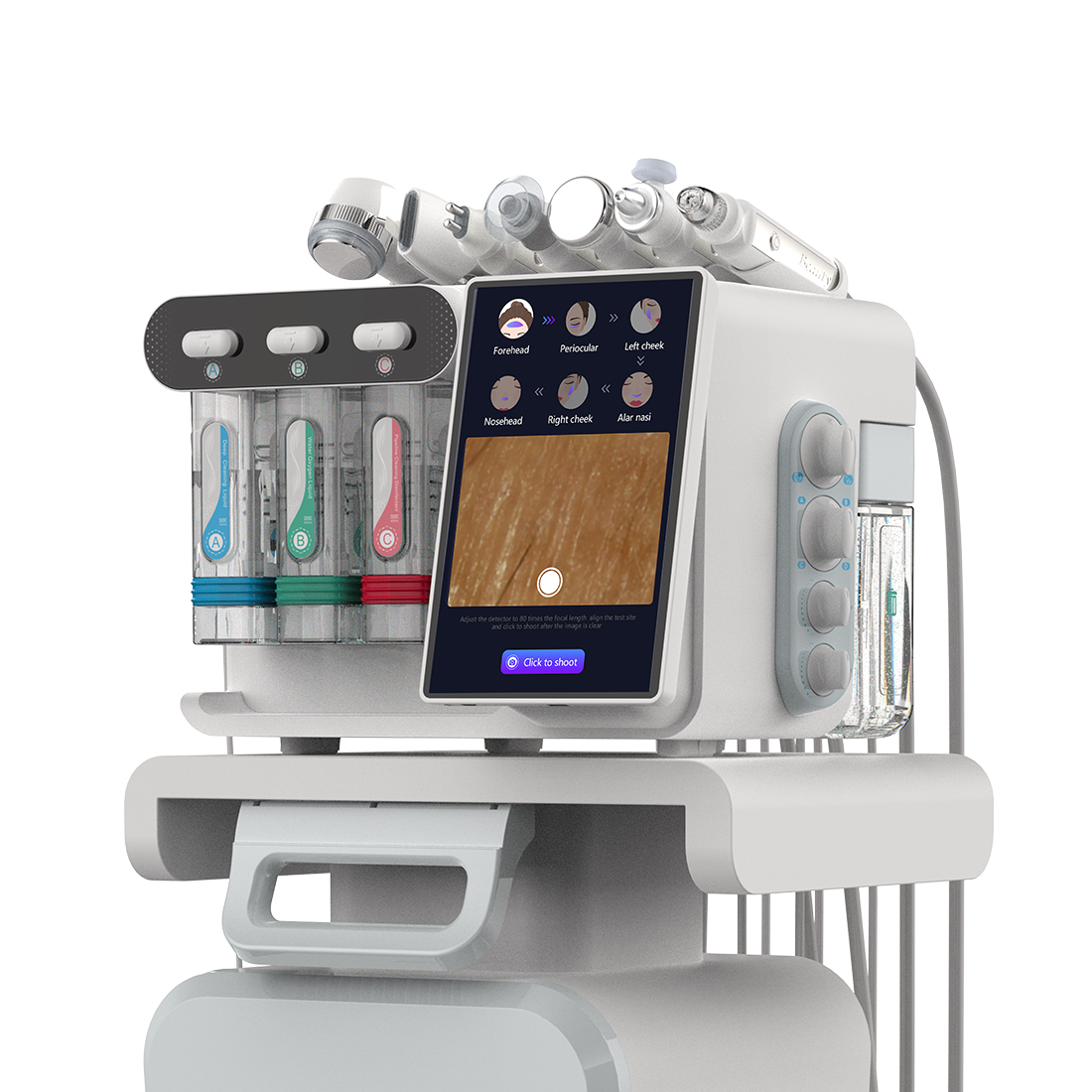 デュアルHR超音波フェイシャルマシン、ダイヤモンドマイクロダ - Cold Warm Hammer Facial Machine のレビューと価格