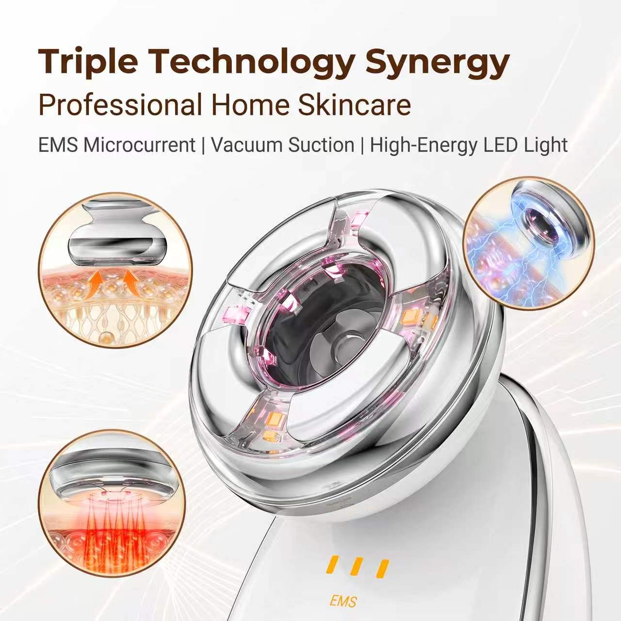 3 in 1 フェイシャルカッピング真空吸引器マイクロカレン - Microcurrent Face Massager Gua Sha のレビューと価格