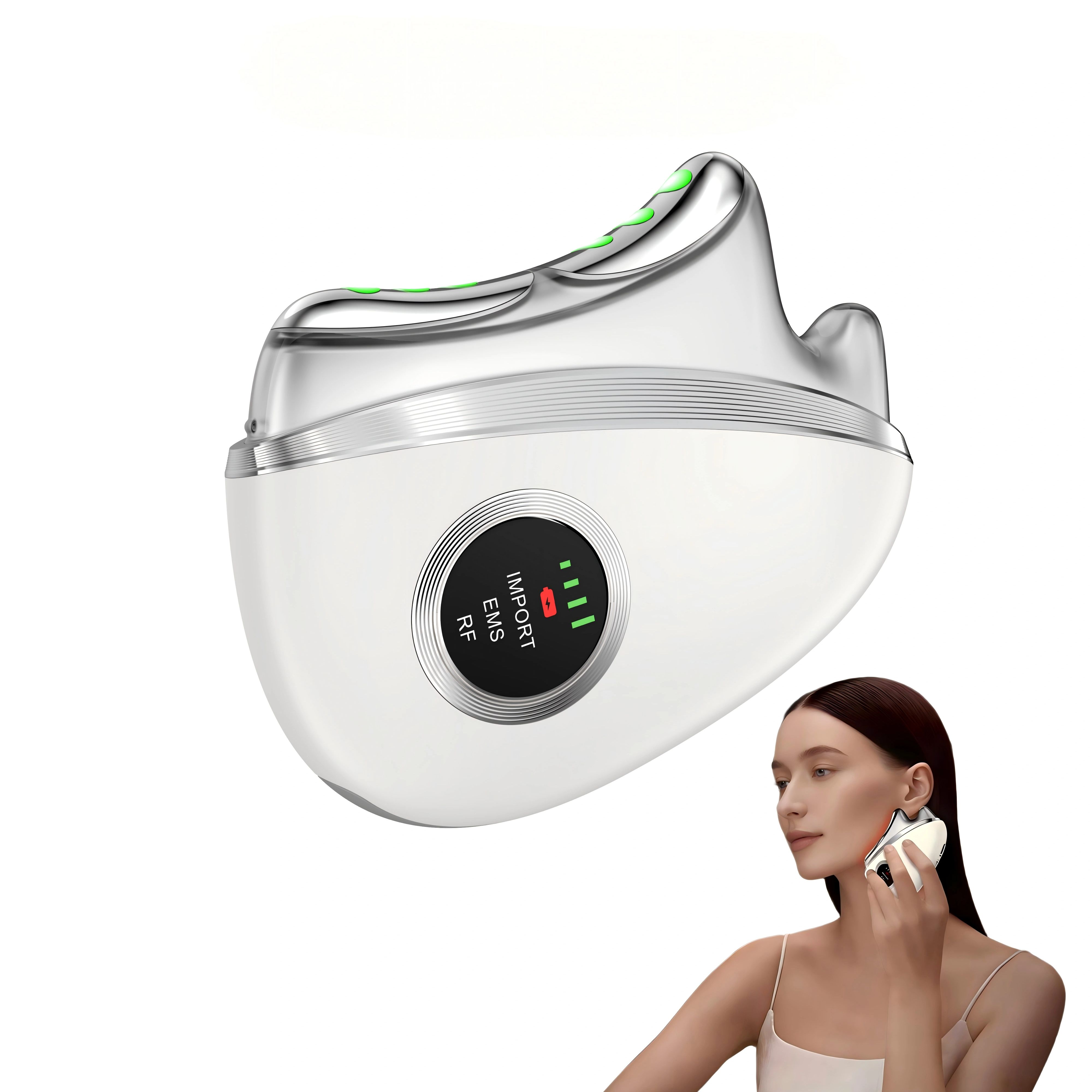 フェイシャル＆ボディマッサージャー 電動グアシャツール マイ - Microcurrent Face Massager Gua Sha のレビューと価格