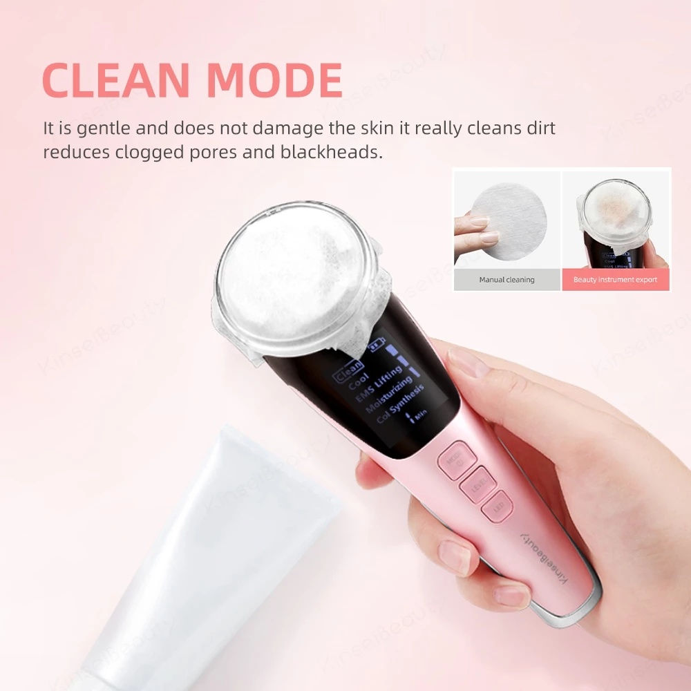 超音波クライオセラピーによるフェイシャルリフティングマッサー - Cold Warm Hammer Facial Machine のレビューと価格