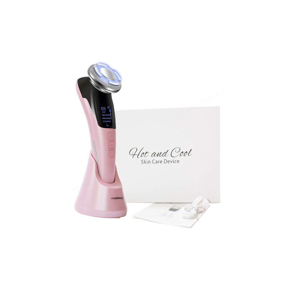超音波クライオセラピーによるフェイシャルリフティングマッサー - Cold Warm Hammer Facial Machine のレビューと価格