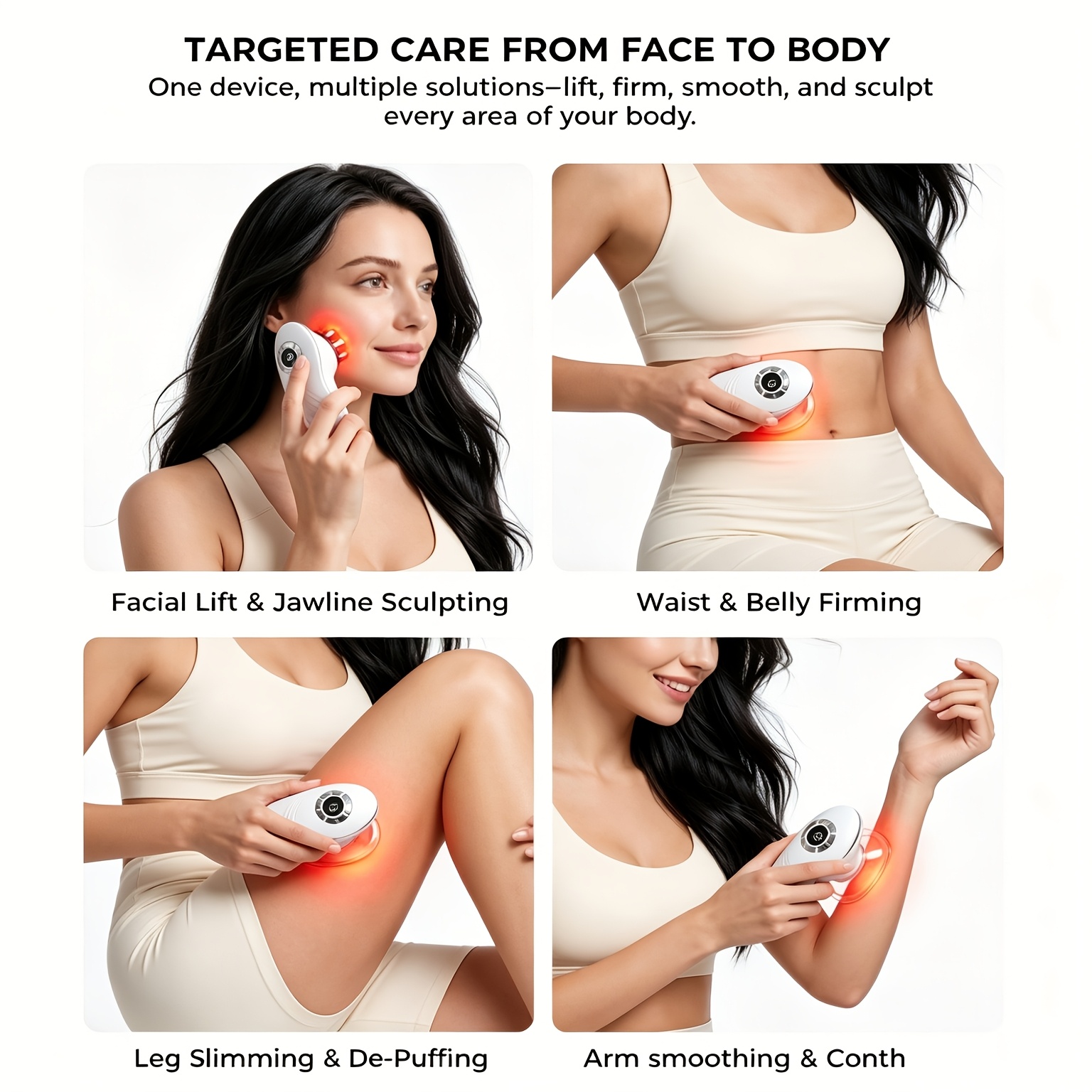 赤色光療法と真空吸引機能付き電動カッピングマッサージャー、マ - Microcurrent Face Massager Gua Sha のレビューと価格
