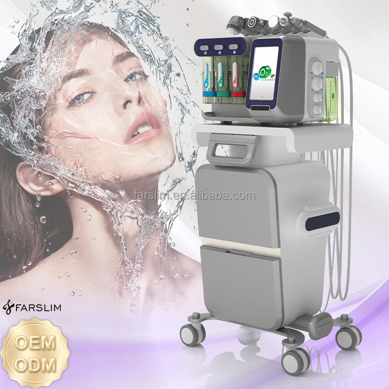 最新の真空ブラックヘッド除去バブル洗顔アクアピールハイドラフ - Hydra Dermabrasion Aqua Peel Machine のレビューと価格