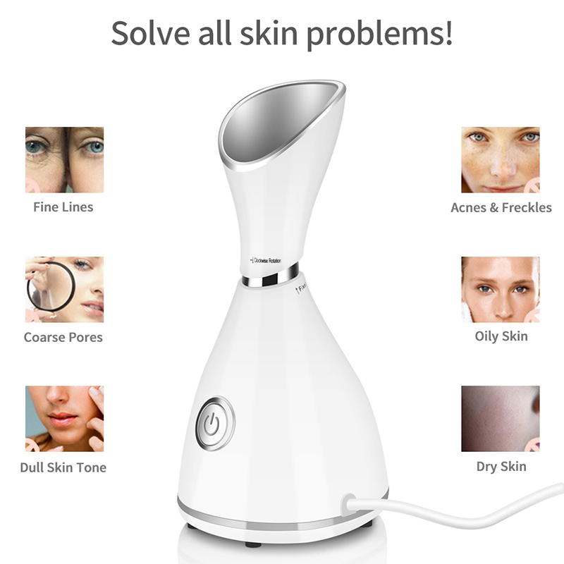 ポータブルナノイオンホットミストフェイシャルスチーマー プロ - Facial Steamer Nano Ionic Hot Mist のレビューと価格