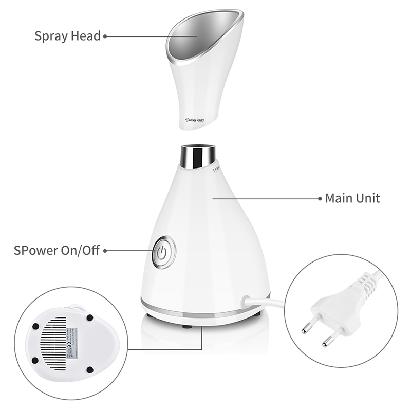 ポータブルナノイオンホットミストフェイシャルスチーマー プロ - Facial Steamer Nano Ionic Hot Mist のレビューと価格