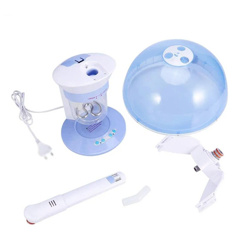 サロン 2in1 ナノ顔の毛スチーマー加湿器ホットミストイオ - Facial Steamer Nano Ionic Hot Mist のレビューと価格