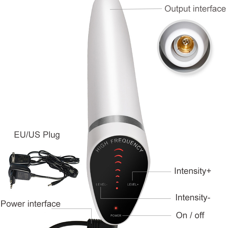 最新6in1スパーク電極高周波ネオン＆アルゴン肌引き締め毛包 - High Frequency Wand Facial Machine Neon のレビューと価格