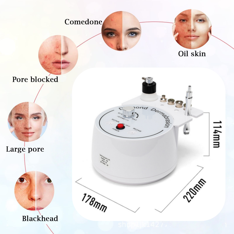 3 in 1 ダイヤモンドマイクロダーマブレーションマシン  - Diamond Microdermabrasion Machine 3 In 1 のレビューと価格