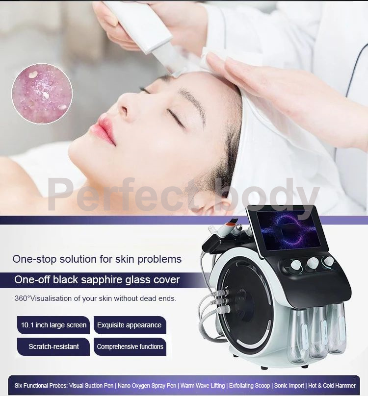 可視性水素小気泡6 in 1ハイドラダーマブレーションフェイ - Hydra Dermabrasion Aqua Peel Machine のレビューと価格